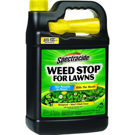 Spectracide 1-Gallon Concentrated Weed and Grass Killer. The power is in your hands to keep your landscape in line – unleash it with Spectracide lawn and garden products. Our easy-to-use, fast-acting insect, lawn disease and weed control solutions help you tame lawn and landscape invaders with incredible pest-punishing power.